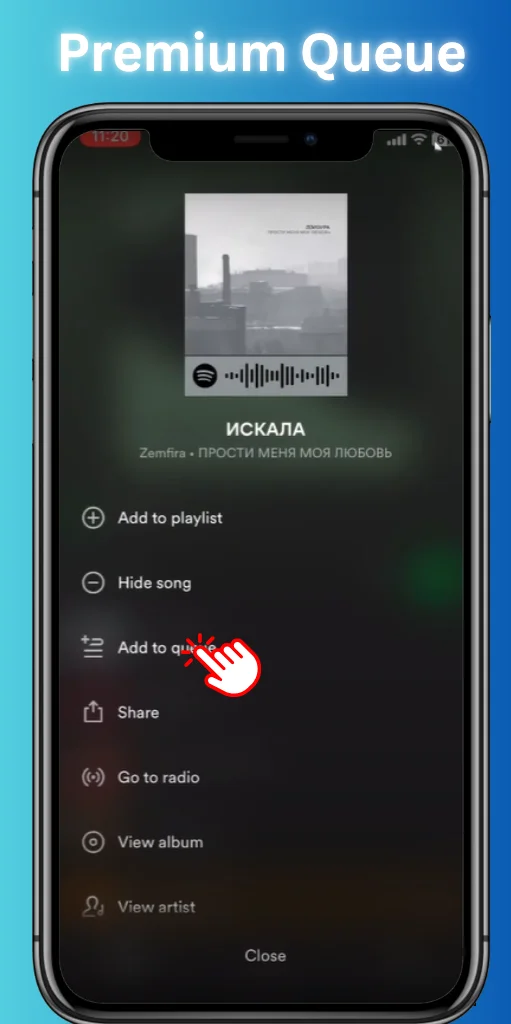 Spotify Premium Queue